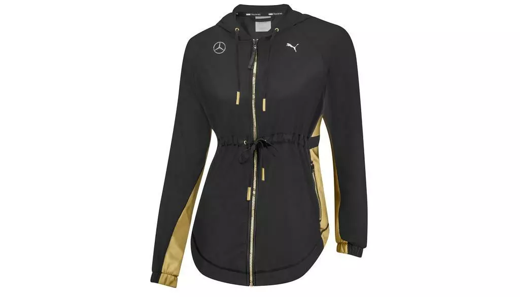 Mercedes-Benz Windjacke Damen, schwarz / goldfarben, L B66959067 
