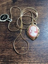 Beautiful 24" Cameo Necklace From a Well-Kept Collection