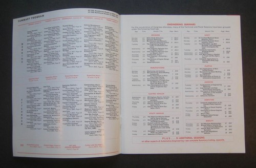 1971 Reunión Anual de la Sociedad SAE de Ingenieros Automotrices, Inc. Programa - Imagen 2 de 8