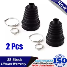 CV Boot Cover Universal Silicone CV Axle Boot Dust Cover Ball Head Clamp Kit *2