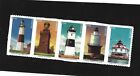 Scott 5621 - 5625 Us Mid-Atlantic Lighthouses 5 stamp strip M/Nh O/G
