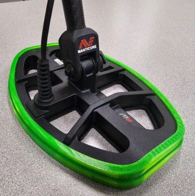 Minelab Manticore M8''  Coil Bumper - Completely Contoured Rubber Guard. ~T-Green