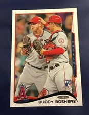 2014 Topps # 34 BUDDY BOSHERS ROOKIE RC Los Angeles Angels Huntsville Alabama $$