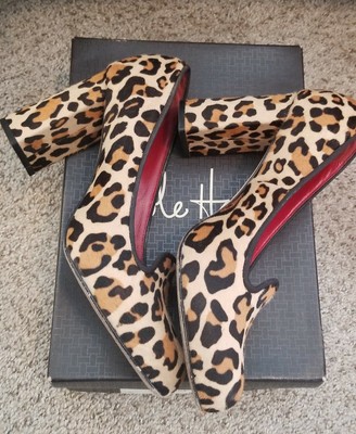 cole haan leopard heels