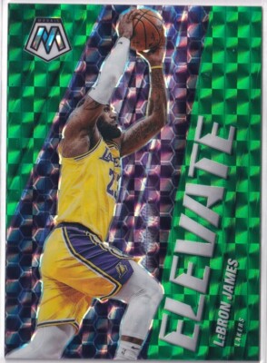 2020-21 Panini Mosaic Elevate Mosaic Green #23 LeBron James