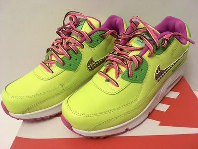 [NEW] Nike Air Max 90 2020 LTR (GS) Volt/Multi Color Fire Pink CW5795-700 | eBay