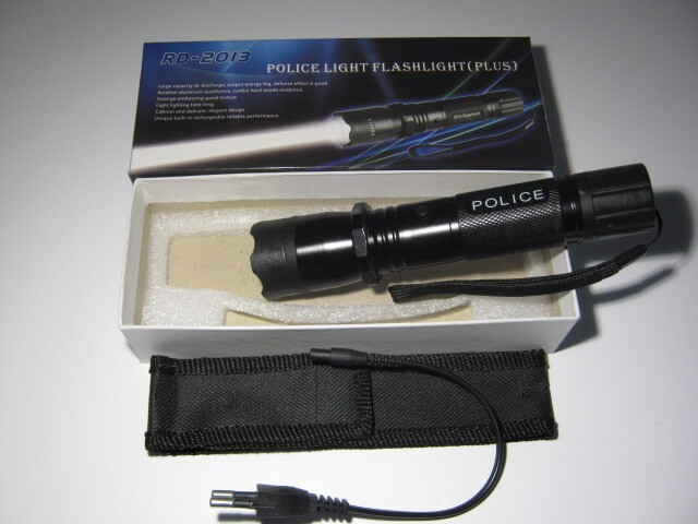 Electro Shocker Autodéfense Choc Police Électrique LED Lampe De Poche RD 2013 - Zdjęcie 5 z 8