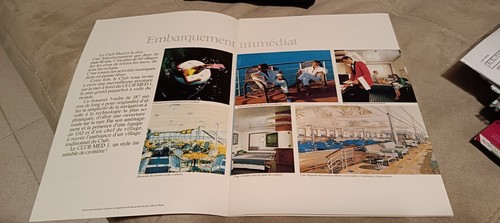 Club Med 1. First brochure 1989-1990. Deck plan. French text. - Imagen 3 de 3