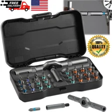 DIY 24 in 1 Multifunction Screwdriver Head Set Household Repair Ratchet Wrench