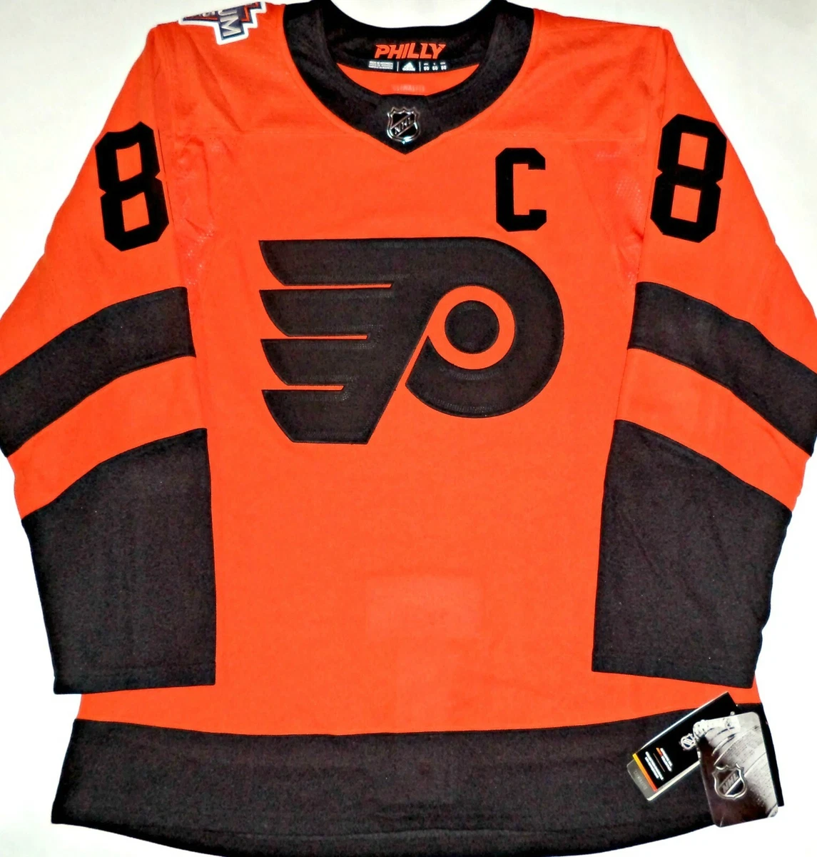 Philadelphia Flyers No88 Eric Lindros Orange Home Jersey