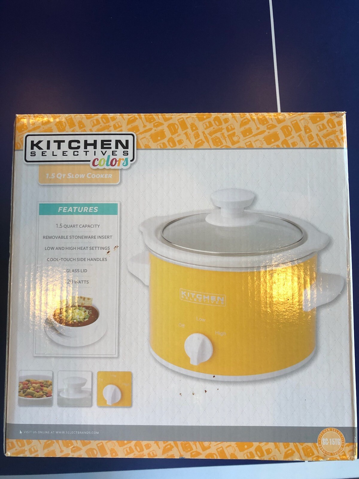 Kitchen Selectives Slow Cooker 1 5 Quart Turquoise For Sale