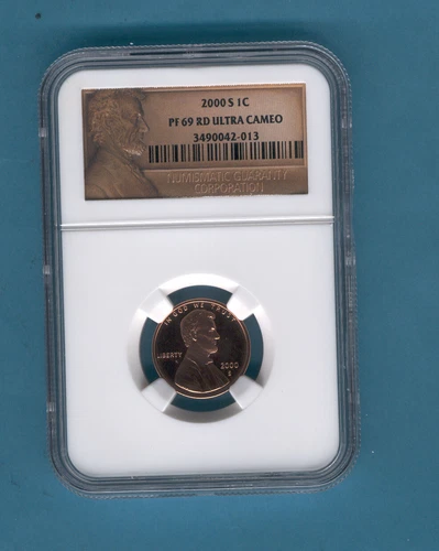 2000 S Lincoln Memorial Penny Cent NGC PF 69 RD Ultra Cameo