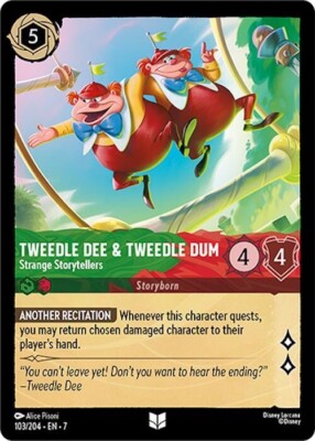 Disney Lorcana Archazia's Island Uncommon Non Foil - 103 Tweedle Dee Dum Strange