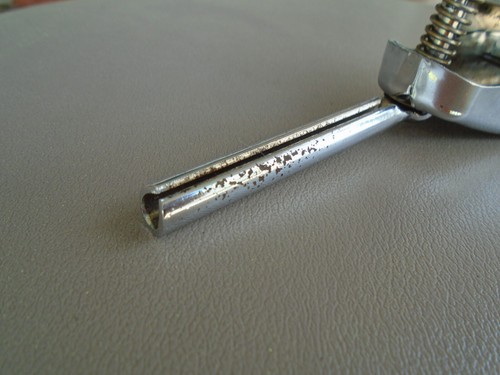 VINTAGE SLINGERLAND SNARE DRUM SUPER STRAINER CLAMSHELL CHROME RADIO KING-NICE! - Picture 8 of 11