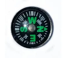 Miniature Black and Green Compass, Dollhouse Compass, Survival Gear