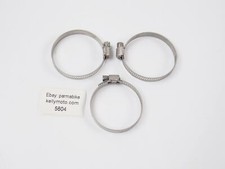 3 IDEAL 25-50mm PERFORATED BAND HOSE PIPE TUBE CLAMP MOTORCYCLE AUTOMOTIVE ATV