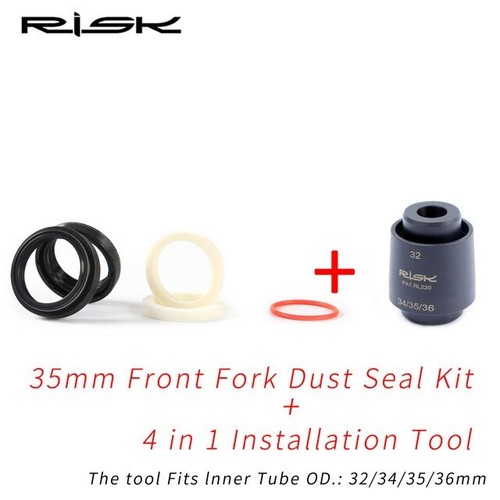 RISK 32 34 35 36 mm Suspensión Horquilla Frontal Sello de Polvo Anillo Sello de Aceite - Imagen 15 de 17