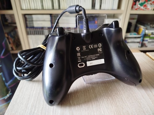Microsoft Xbox 360 Manette Filaire Noir Avec Son Embout Compatible PC - Photo 4/9