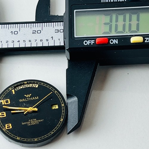 Vintage Waltham Day Date Watch Movement Case For Parts or Repair Untested eBay