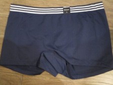 TORRID PEACOAT NAVY STRIPE SEAMLESS SMOOTH SPORTY BOYSHORTS PANTIES NEW