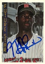 LaTroy Hawkins autographed baseball card (Twins) 1995 Topps Future Star #179