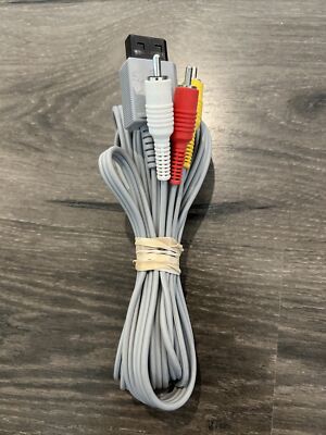 Nintendo Wii & Wii U Replacement Composite AV Cable TV Hookup