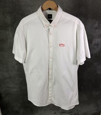 Hugo Boss Men  s BIADIA R White Short Sleeve Stretch Shirt - Size XL