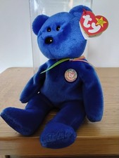 TY BEANIE BABIES "CLUBBY" THE BEAR. 1998. BOXED.  100% PERFECT CONDITION. RARE.