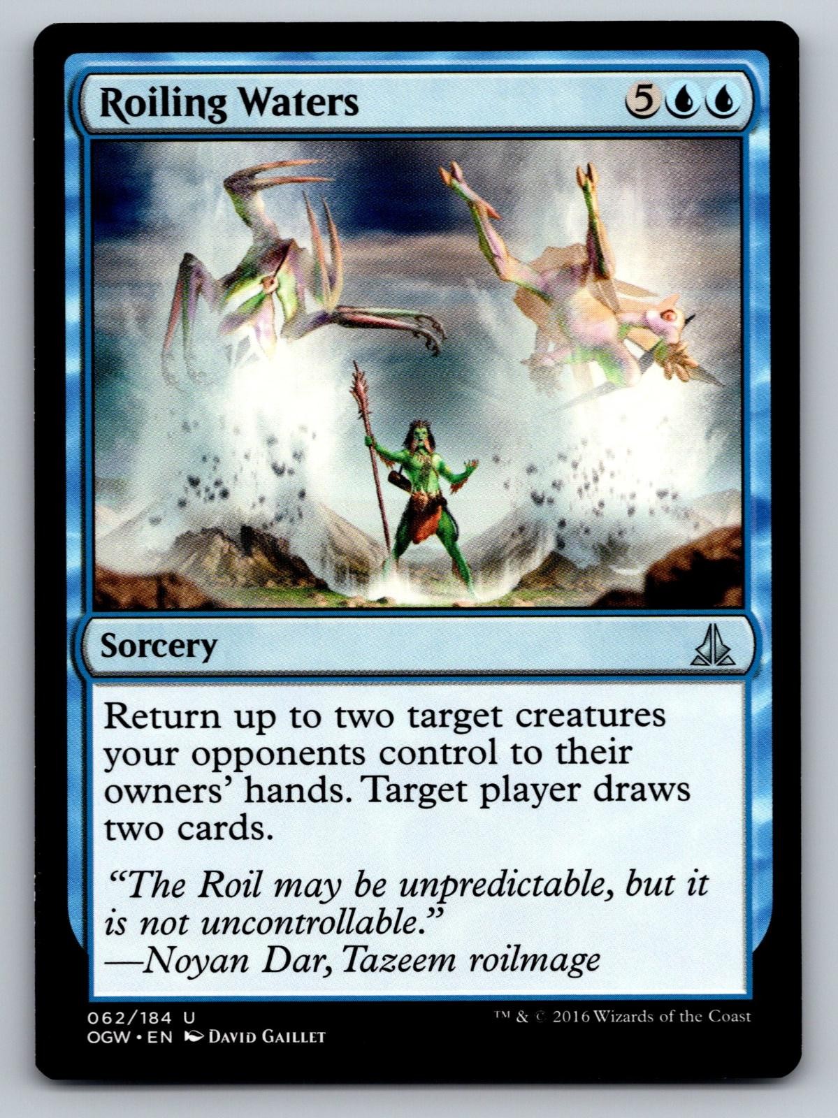 Roiling Waters 62 Uncommon Oath of the Gatewatch Magic: The Gathering Near Mint