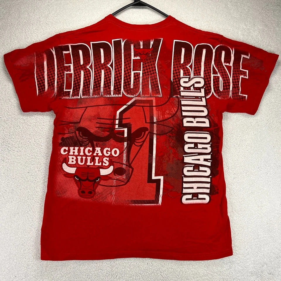Camiseta de baloncesto NBA Chicago Bulls Derrick Rose con estampado completo L (sin etiqueta) Foto 3 de 4