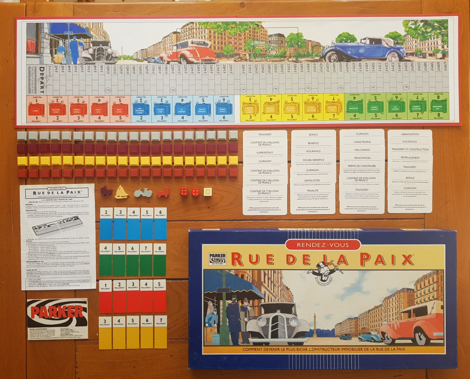 Jeu Rendez-vous Rue De La Paix Parker Complet Et Reconditionné Tbe 1985