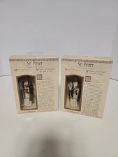 Roman Inc. Patron Saint Figurines. 2 Saint Peter Pieces. Identical. 