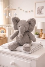 Pottery Barn Kids Gray Elephant Plush Stuffed Animal