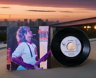 Eric Carmen ~ I Wanna Hear it From Your Lips/Spotlight 45 g. 1984 HollandPress NM-