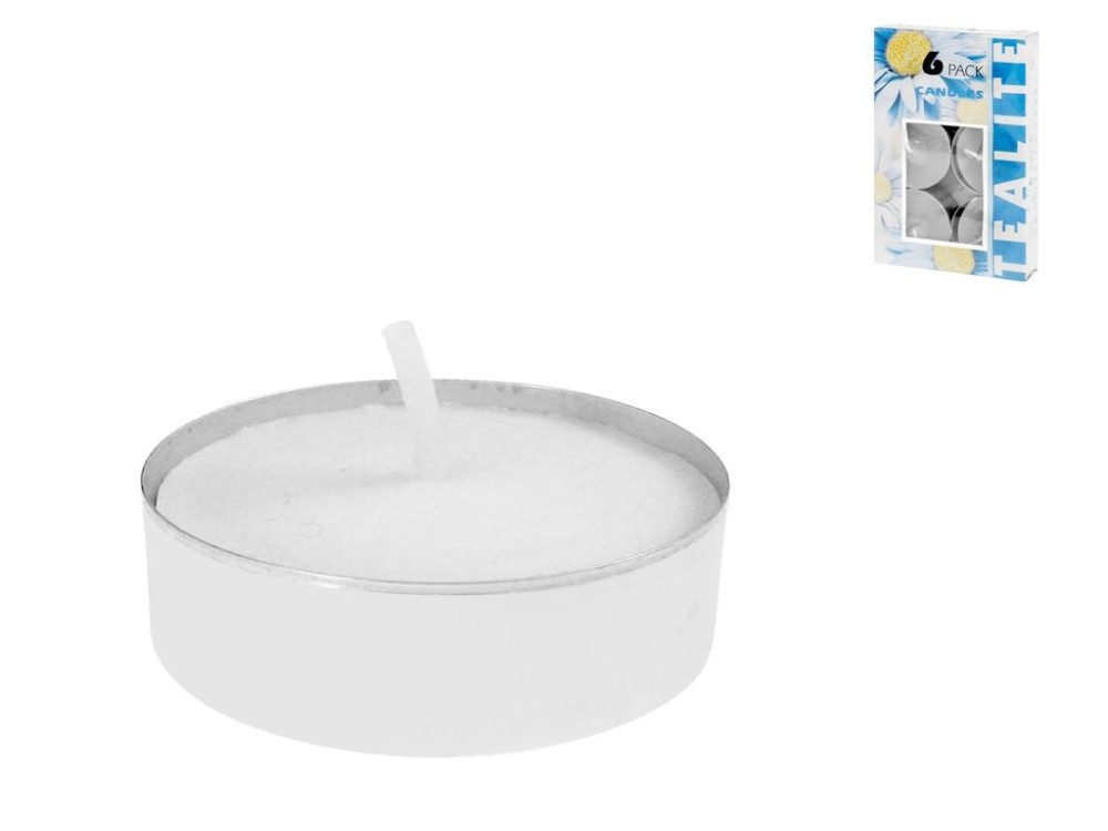 Pack Of 6 Tealights Crazystock Selection