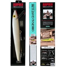 Rapala's 24.5” Giant Fishing Lure, Décor, Firetiger, Green Yellow, 2.5 lbs