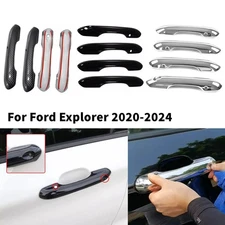 For Ford Explorer 2020-2024 ABS Exterior Door Handle Cover Molding Trim Overlay