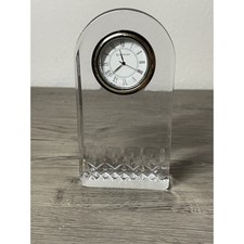 Waterford Crystal Lismore Essence Arch Desk Clock - 5.4" Mantle Clock