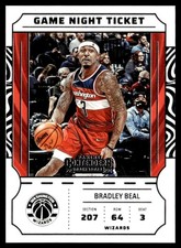 2022-23 Panini Contenders Game Night Ticket Bradley Beal Washington Wizards #20
