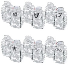 Men's Arctic Camo 2024 Salute to Service Sideline Therma Pullover Hoodie NWT