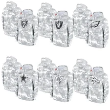 Men's Arctic Camo 2024 Salute to Service Sideline Therma Pullover Hoodie NWT