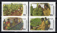 South Africa Venda 32-35 MNH Agriculture Banana Industry Zayix Stamps 0325S118M