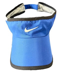 Nike Featherlight Dri Fit Blue Athletic Running Golf Tennis Adjustable Visor Hat