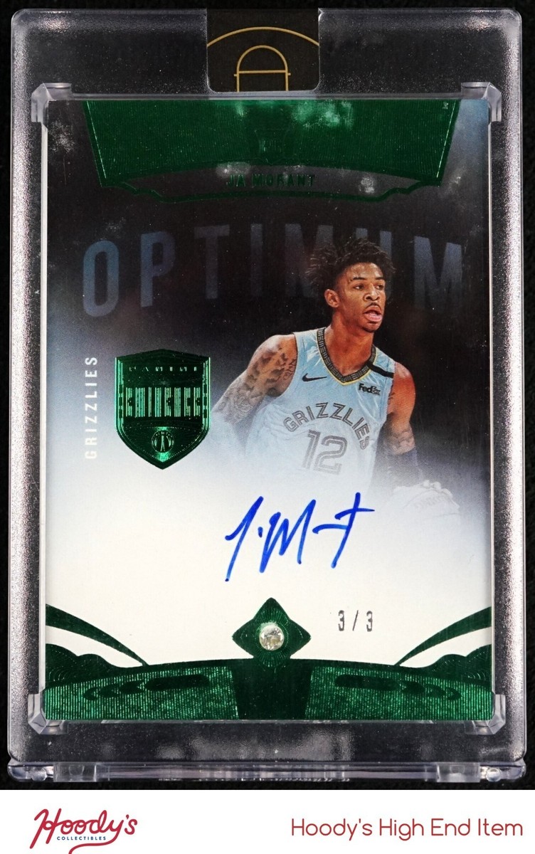 KKJa Morant RC One And One ルーキーサイン 2019-20 Eminence Optimum Diamond Green Ja Morant RC Rookie