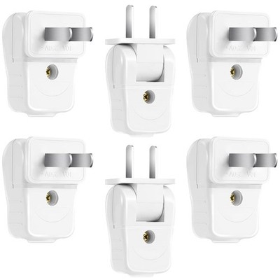 Replacement Electrical Plug 2 Prong Lamp Plugs for Lamps white 