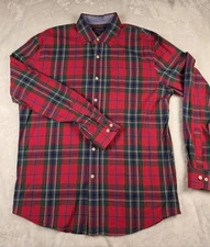 Crown & Ivy Classic Fit Button Down Shirt Men's Medium Long Sleeve Shirt 