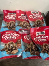 Milk Bone Comfort Chews Dog Chew Chewy Texture and Real Beef 7.4 oz 6 pack
