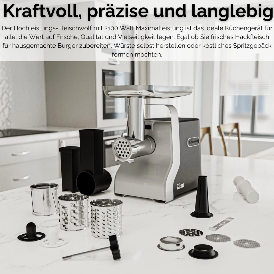 Elektrischer Fleischwolf Spritzgebäck Fleisch Wolf Wurstmaschine Zerkleinerer - Bild 2 von 4