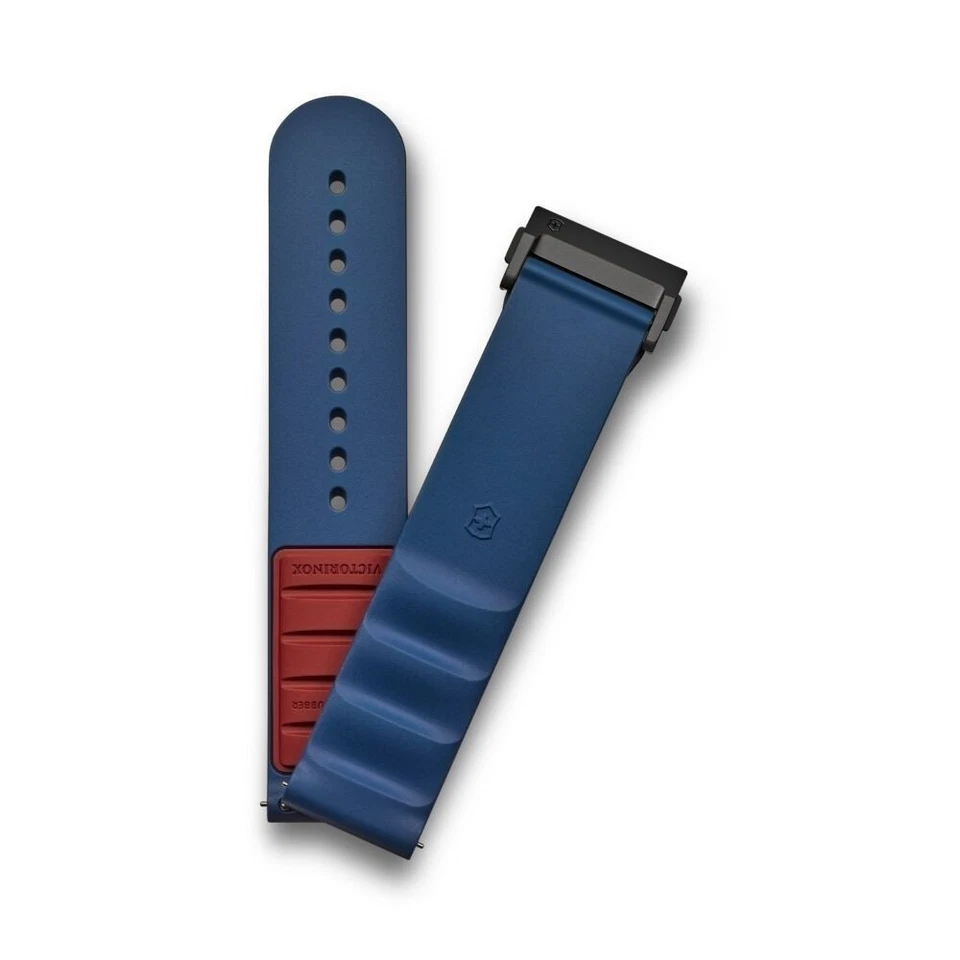 Victorinox Swiss Army CORREA DE GOMA D2-DC 21 mm AZUL cambio sin herramientas V.60058 Foto 4 de 4