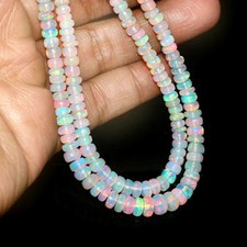 NATURAL  Ethiopian Opal Plain Beads, Beaded Opal Beads, Smooth Opal Beads,